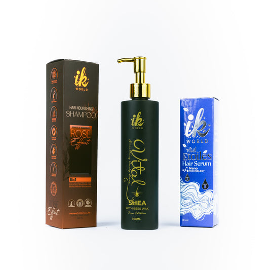 Hair straightening set